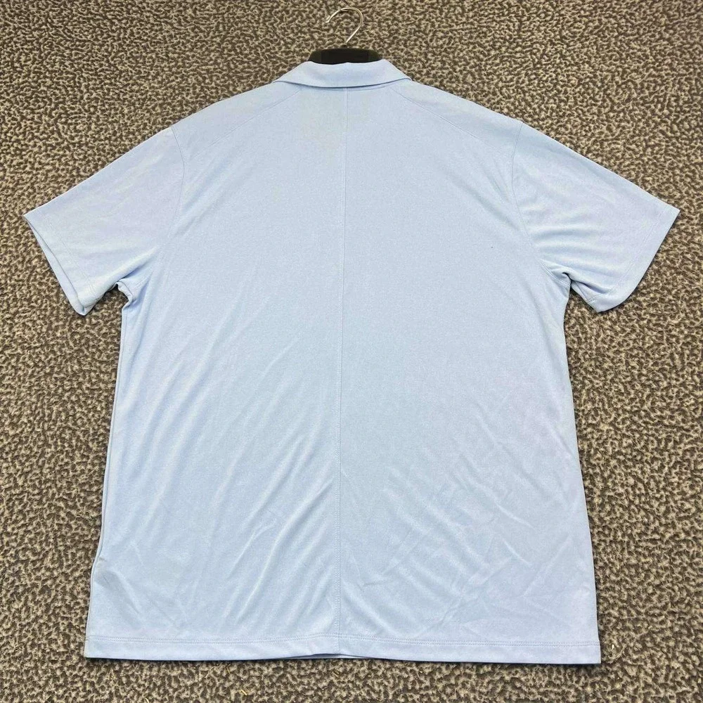 Air Jordan Michigan Wolverines Dri-FIT Polo Shirt Men Large Blue Jumpman New L